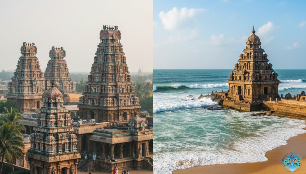 Best Kanchipuram and Mahabalipuram tour – contrast of temple city and beachside UNESCO monuments